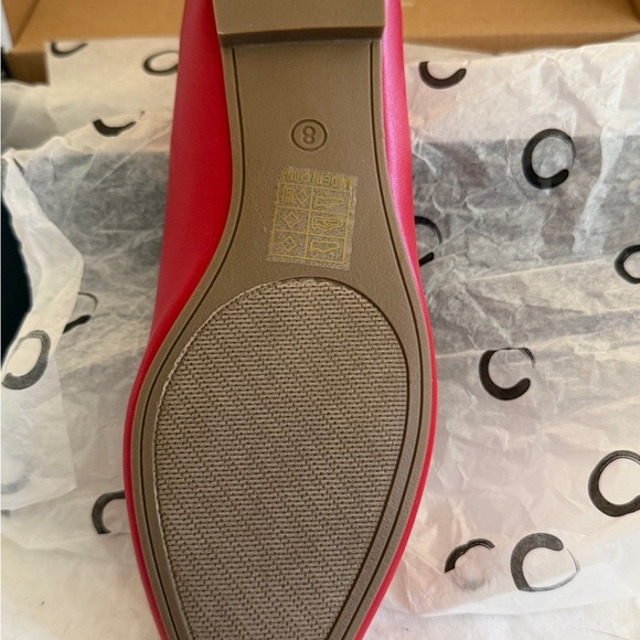 Naturalizer Red Suede with Rhinestones Flats - Picture 3 of 5